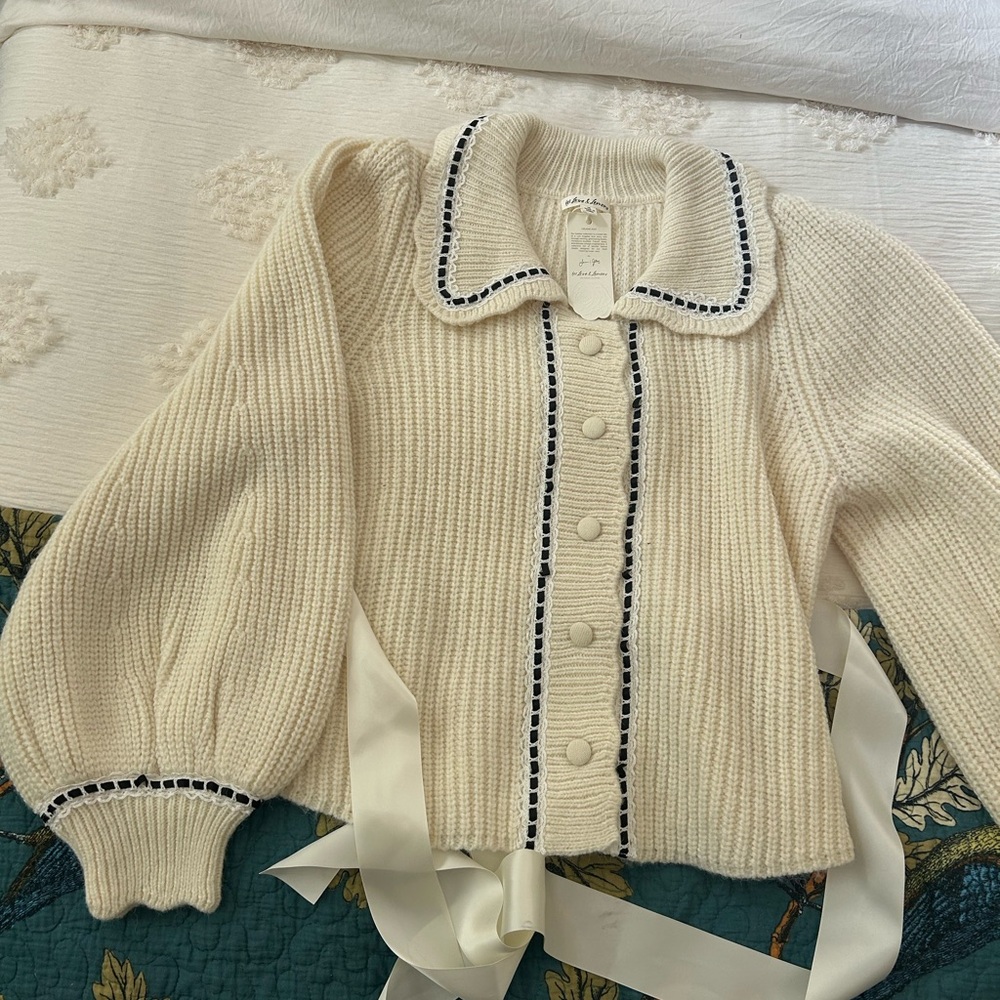 NWT For Love and Lemons “Jade” cardigan size M